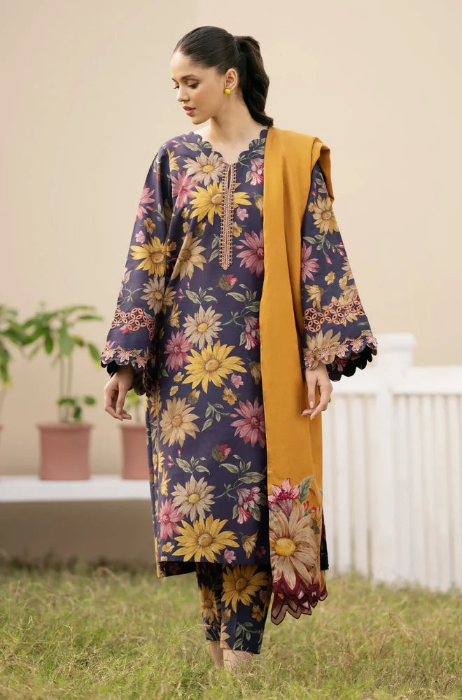 Baroque Unstitched 3-Piece Embroidered Eid Collection CV001