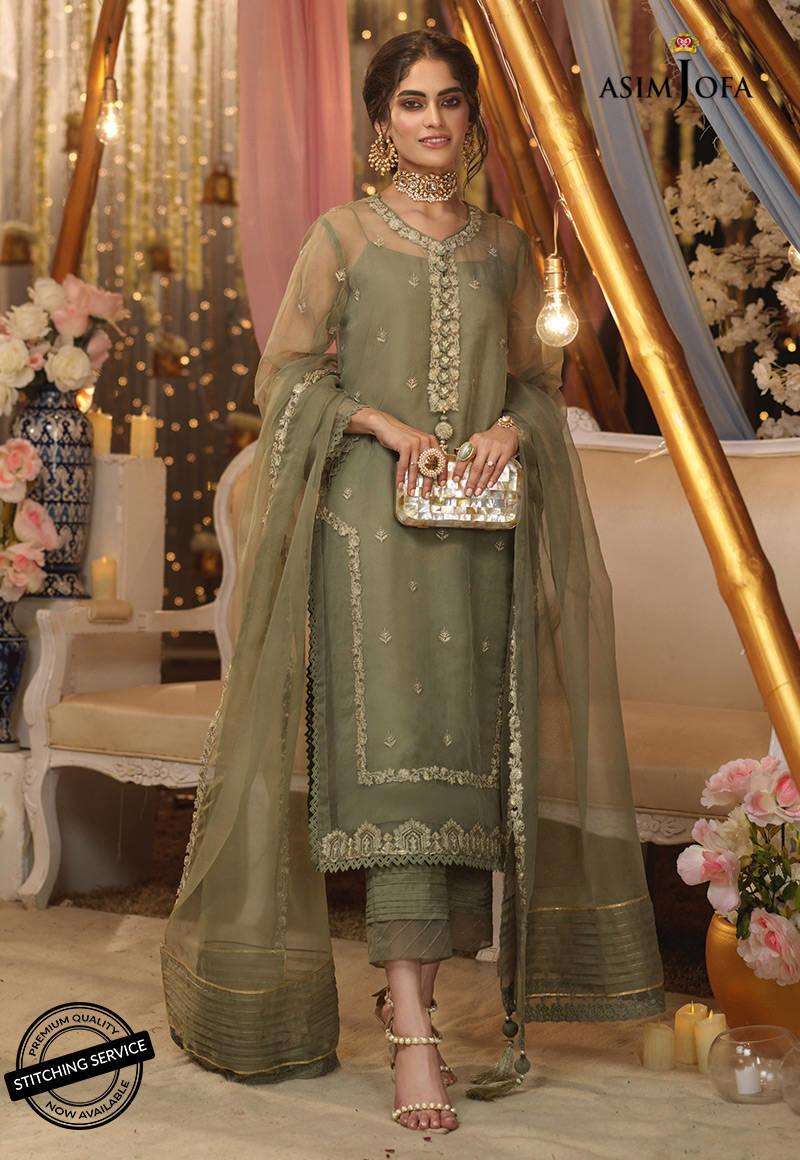 ASIM JOFA ORGENZA FORMAL DRESS (AF-OG21)