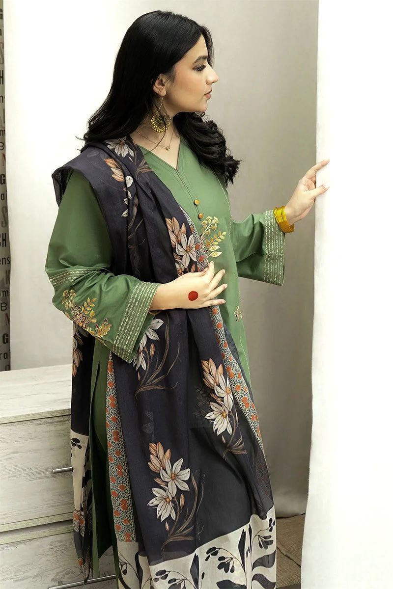 URGE 3pc Unstitched Wedding Top Trending Winter Collection  Code:AZ-2068