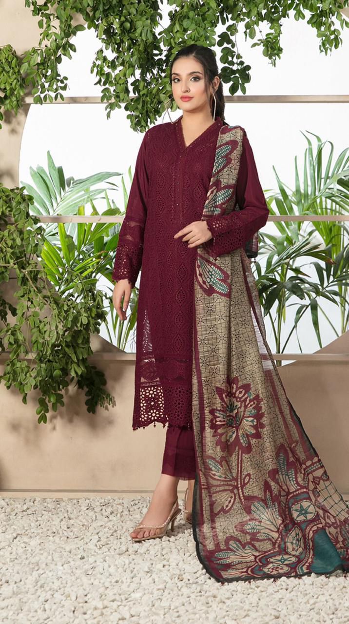 MARIA.B 3pc Unstitched Wedding Winter Collection  CODE:2080