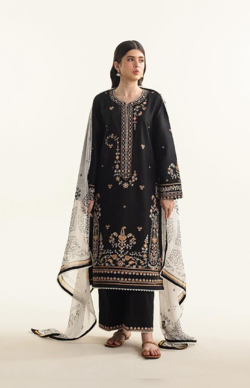 ZARA SHAHJAHAN  Top Hit And Trending Article 3Pc Unstitched Heavy In Winter Collection