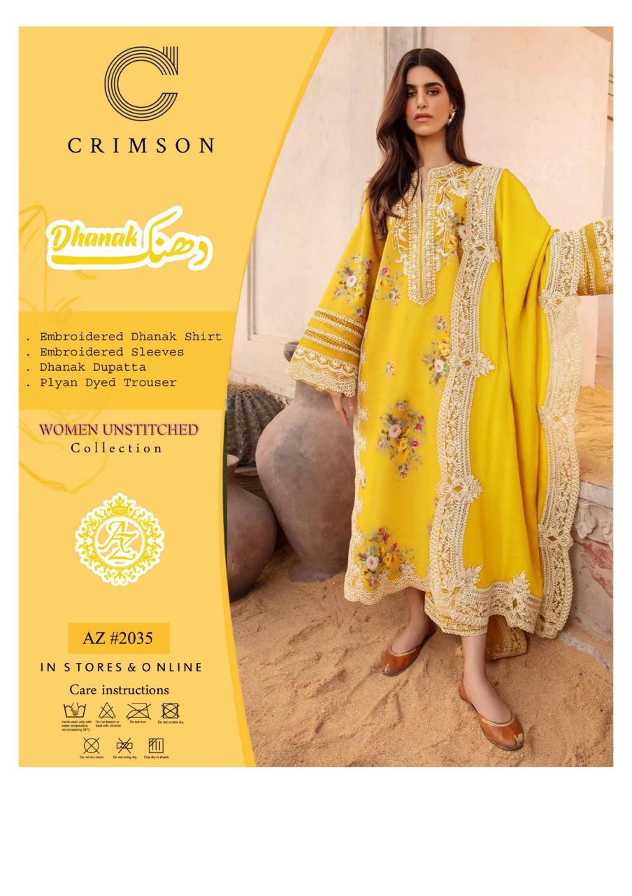 CRIMSON Top Trending - Luxury Unstitched Embroidered Collection