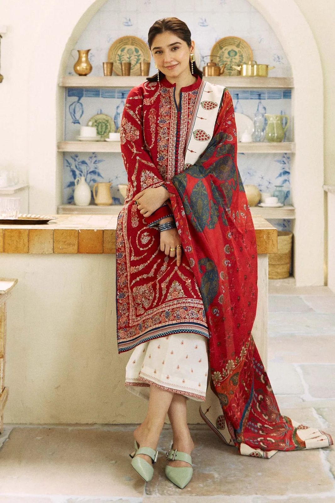 COCO 3pc Unstitched Wedding Winter Collection  CODE :AZ