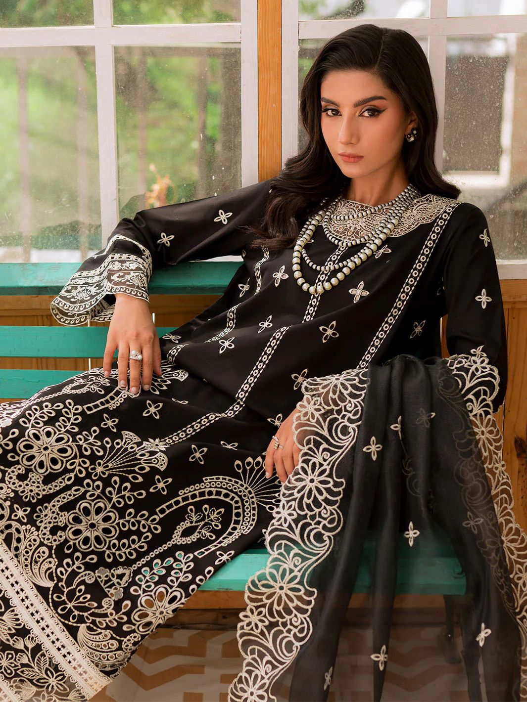 MAHNUR 3pc Unstitched Wedding Winter Collection  CODE :AZ2012