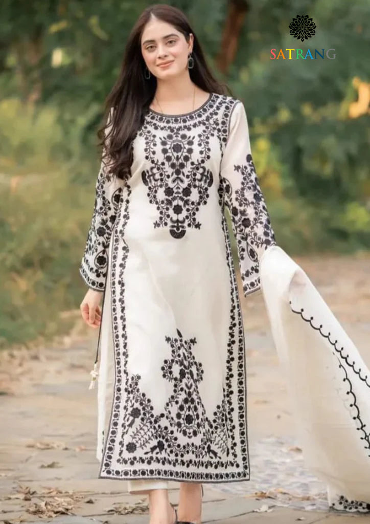 Zara ShahJahan Unstitched Omal 3PCS Lawn Dress With Monaar Embroidered Duppata SR-701