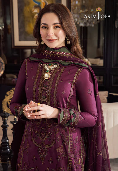 Asim Jofa 3PC Unstitched Winter collection Embroidered - A259